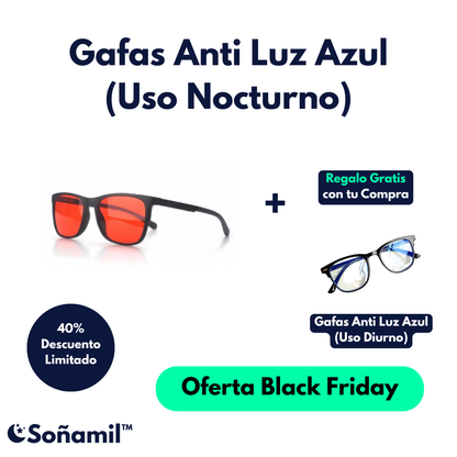 Gafas Anti Luz Azul (lente roja) Soñamil™ - EDICIÓN LIMITADA